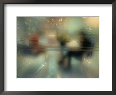 People Sitting In A Cozy Cafe Behind Steam-Covered Glass by Paul Chesley Pricing Limited Edition Print image