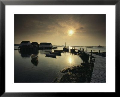 Blue Rocks, A Fishing Village With Lobster Shacks And Dories, At Dawn by James P. Blair Pricing Limited Edition Print image