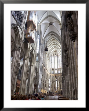Interior, Cologne Cathedral, Cologne, North Rhine Westphalia, Germany by Yadid Levy Pricing Limited Edition Print image