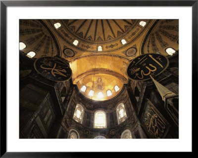 Interior View Looking Up Towards The Dome Of The Hagia Sophia by Steve Winter Pricing Limited Edition Print image
