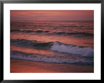 The Rising Sun Creates Beautiful Colors On The Waves by Bill Curtsinger Pricing Limited Edition Print image
