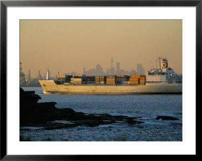 Container Ship Entering Botany Bay, Sydney, Australia by Robert Francis Pricing Limited Edition Print image