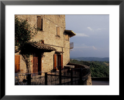 House On A Hilltop, Preggio, Umbria, Italy by Inger Hogstrom Pricing Limited Edition Print image