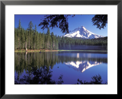 Mt. Hood Reflected In Frog Lake, Oregon, Usa by Janis Miglavs Pricing Limited Edition Print image