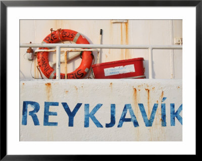 Boat Detail In Harbour, Reykjavik, Iceland by Jonathan Smith Pricing Limited Edition Print image