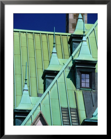 Chateau-Style Copper Roof Of Government Building On Place De La Gare, Quebec City, Canada by Levesque Kevin Pricing Limited Edition Print image