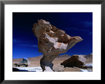Wind Eroded Rock Tor In Arid Terrain, Bolivia by Grant Dixon Pricing Limited Edition Print image