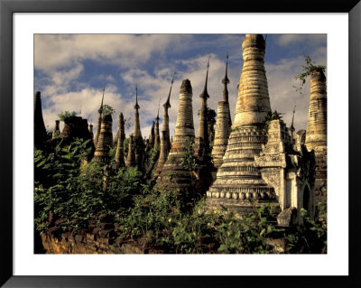 Ancient Ruins Of Indein Stupa Complex, Myanmar by Keren Su Pricing Limited Edition Print image