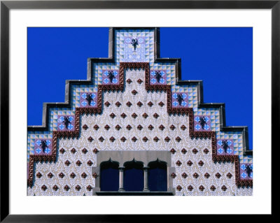 Detail Of Tiled Roof Of Casa Amatiler-Cadafalch, Barcelona, Spain by Bill Wassman Pricing Limited Edition Print image