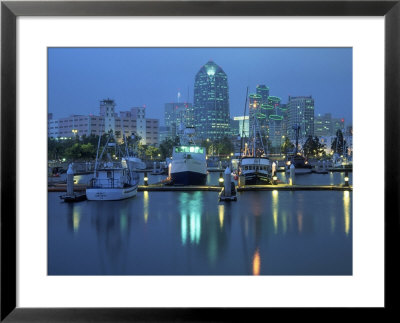 Harbor & Downtown At Dusk, San Diego, Ca by Mark Gibson Pricing Limited Edition Print image