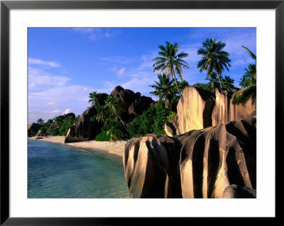 Eroded Granite Formations On Beach, Anse Source D'argent, Seychelles by Ralph Lee Hopkins Pricing Limited Edition Print image