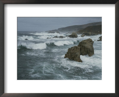Heavy Surf Pounds A Rocky Shoreline by Bates Littlehales Pricing Limited Edition Print image