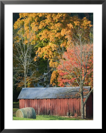 Farm And Barn, Missouri River Valley, Matson, Missouri, Usa by Walter Bibikow Pricing Limited Edition Print image