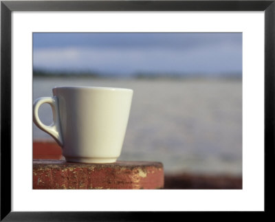 Coffee On The Beach by Fogstock Llc Pricing Limited Edition Print image