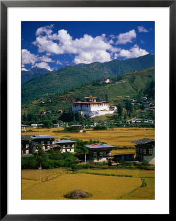 Farm Fields And Buildings, Thimphu, Bhutan by Izzet Keribar Pricing Limited Edition Print image