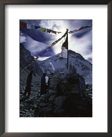 Puja Ceremony At Everest Base Camp by Michael Brown Pricing Limited Edition Print image