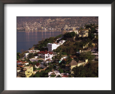Cliffside Homes On Acapulco Bay, Mexico by Walter Bibikow Pricing Limited Edition Print image