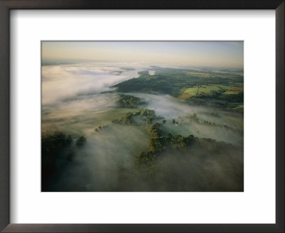 Fog Settles Into The Hudson River Valley Near Saugerties by Melissa Farlow Pricing Limited Edition Print image