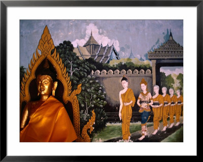 Images Of Buddha And People At Wat Phra That Doi Suthep, Chiang Mai, Thailand by Paul Beinssen Pricing Limited Edition Print image
