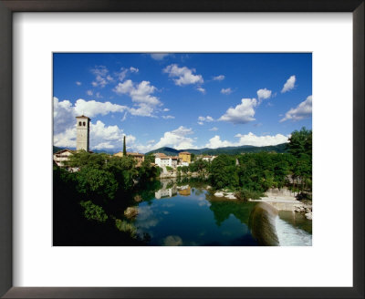 Cividale Del Friuli On The River Natisone, Udine, Friuli-Venezia Giulia, Italy by Diana Mayfield Pricing Limited Edition Print image