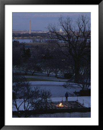 A Twilight View Of The John F. Kennedy Grave by Sisse Brimberg Pricing Limited Edition Print image