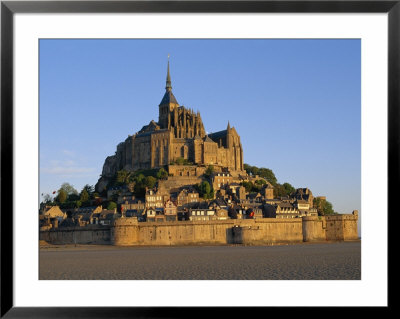 Mont St.Michel At Dusk, La Manche Region, Basse-Normandie, France by I Vanderharst Pricing Limited Edition Print image