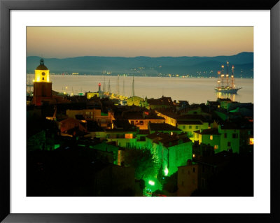 Evening Over Town And Golf St. Tropez, St. Tropez, France by Barbara Van Zanten Pricing Limited Edition Print image