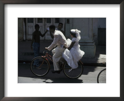 Bride And Groom On Bike, Havana, Cuba by Angelo Cavalli Pricing Limited Edition Print image