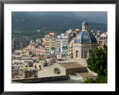 Chiesa Dell'annunziata Church And Town, Termini Imerese, Sicily, Italy by Walter Bibikow Pricing Limited Edition Print image