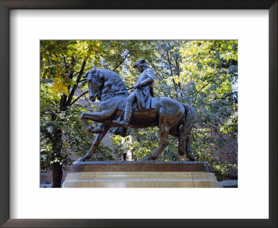 Statue Of Paul Revere Near Old North Church, Boston, Massachusetts, Usa by Fraser Hall Pricing Limited Edition Print image