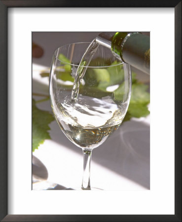 Glass Of White Wine, Chateau Belgrave, Haut-Medoc, Grand Crus Classee, France by Per Karlsson Pricing Limited Edition Print image
