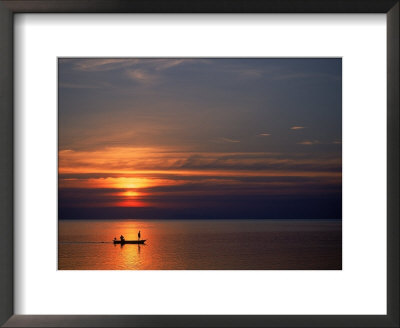 Boat At Sunset, Koh Phangan, Thailand by Thomas Mcguire Pricing Limited Edition Print image