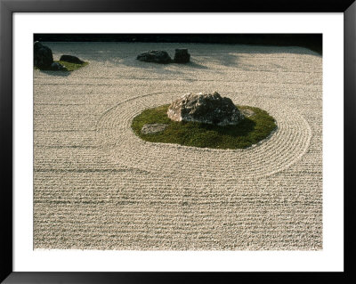 Zen Rock Garden, Ryoanji Temple, Kyoto, Japan by Linc Cornell Pricing Limited Edition Print image