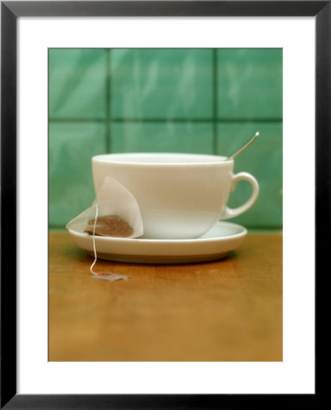 White Teacup And A Tea Bag by Astrid Früh Pricing Limited Edition Print image