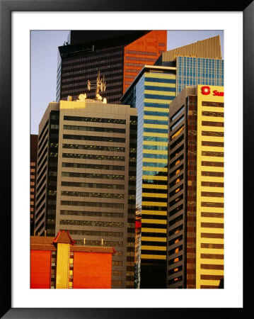 Exterior Of Buidlings In City, Calgary, Canada by Lawrence Worcester Pricing Limited Edition Print image