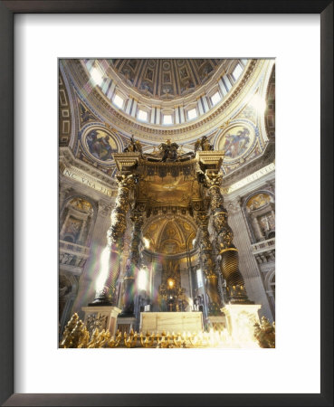 Interior Of St. Peter's, Vatican, Rome, Lazio, Italy by Oliviero Olivieri Pricing Limited Edition Print image