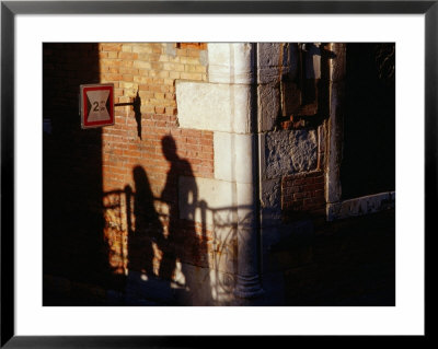 Late Afternoon Shadows On A Backstreets Wall, Venice, Veneto, Italy by Glenn Beanland Pricing Limited Edition Print image