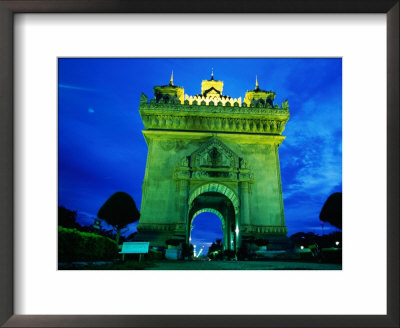 Patuxai Under Evening Sky, Vientiane, Laos by Jerry Galea Pricing Limited Edition Print image