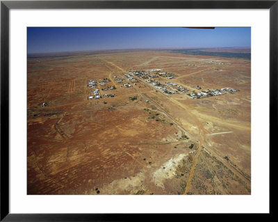 An Aerial View Of The Outback Township Of Oodnadatta by Jason Edwards Pricing Limited Edition Print image