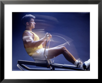 Man On Rowing Machine by Daniel Fort Pricing Limited Edition Print image