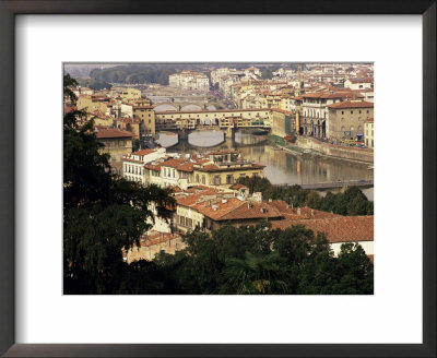 View Over The City Including The River Arno, Florence, Italy by Peter Scholey Pricing Limited Edition Print image