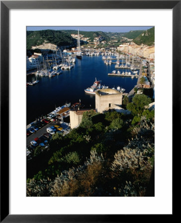 Boats In Harbour, Bonifacio, France by Jean-Bernard Carillet Pricing Limited Edition Print image