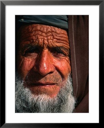 Bearded Afghan Man, Looking At Camera, Mazar-E Sharif, Afghanistan by Stephane Victor Pricing Limited Edition Print image