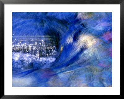 Abstract Of Water Flowing Over Rock In Sunlight, Alpharetta, Georgia, Usa by Charles R. Needle Pricing Limited Edition Print image