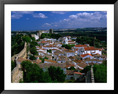 Fortified Hilltop Village, Obidos, Portugal by Anders Blomqvist Pricing Limited Edition Print image