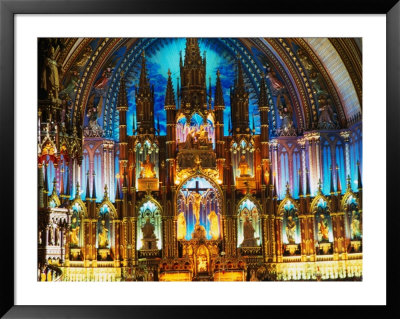 Interior Of The Notre Dame Basilica Of Vieux Montreal, Montreal, Quebec, Canada by Setchfield Neil Pricing Limited Edition Print image