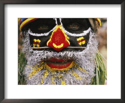 A Tribesman In Ceremonial Attire Glowers During A Festival by Jodi Cobb Pricing Limited Edition Print image