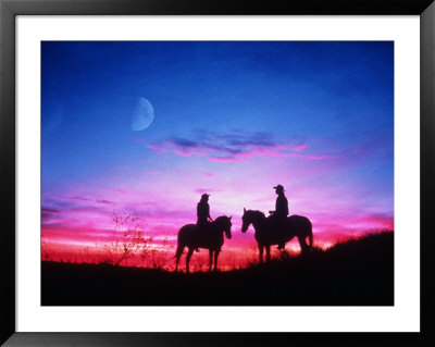 Riders At Sunset by Mick Roessler Pricing Limited Edition Print image
