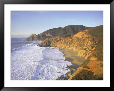 Seascape With Cliffs, San Mateo County, Ca by Shmuel Thaler Pricing Limited Edition Print image
