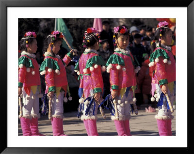 Children's Performance Celebrating Chinese New Year, Beijing, China by Keren Su Pricing Limited Edition Print image